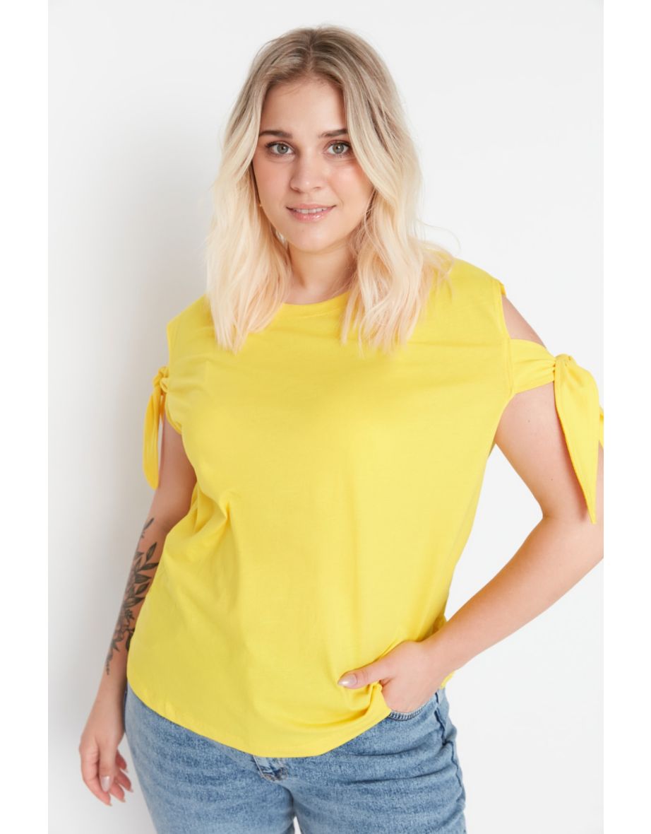 Plus Size T-Shirt - Yellow - Regular fit - 4