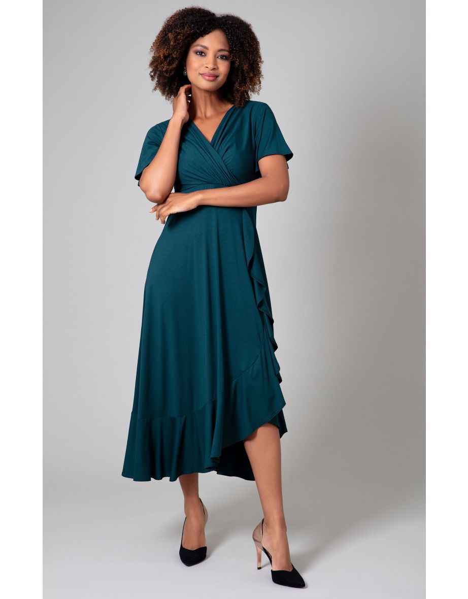 Waterfall Dress (Pine Green)