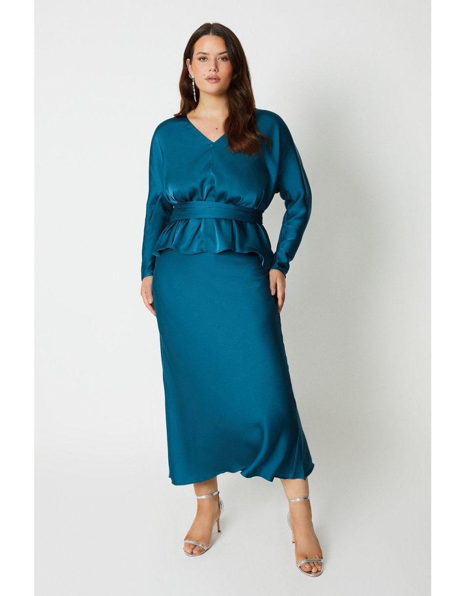 Coast green outlet maxi skirt