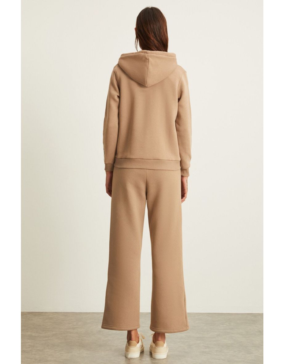 MANSI Women's 3 Yarn Inside Raised Warm Hooded Mink Sweatshirt - 3