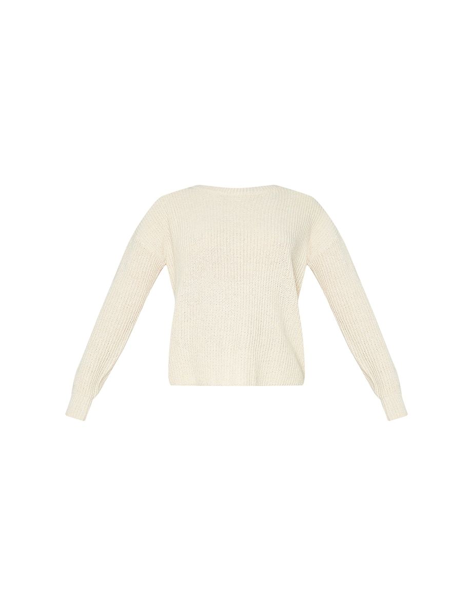 Stone Basic Crew Neck Knitted Jumper - 4