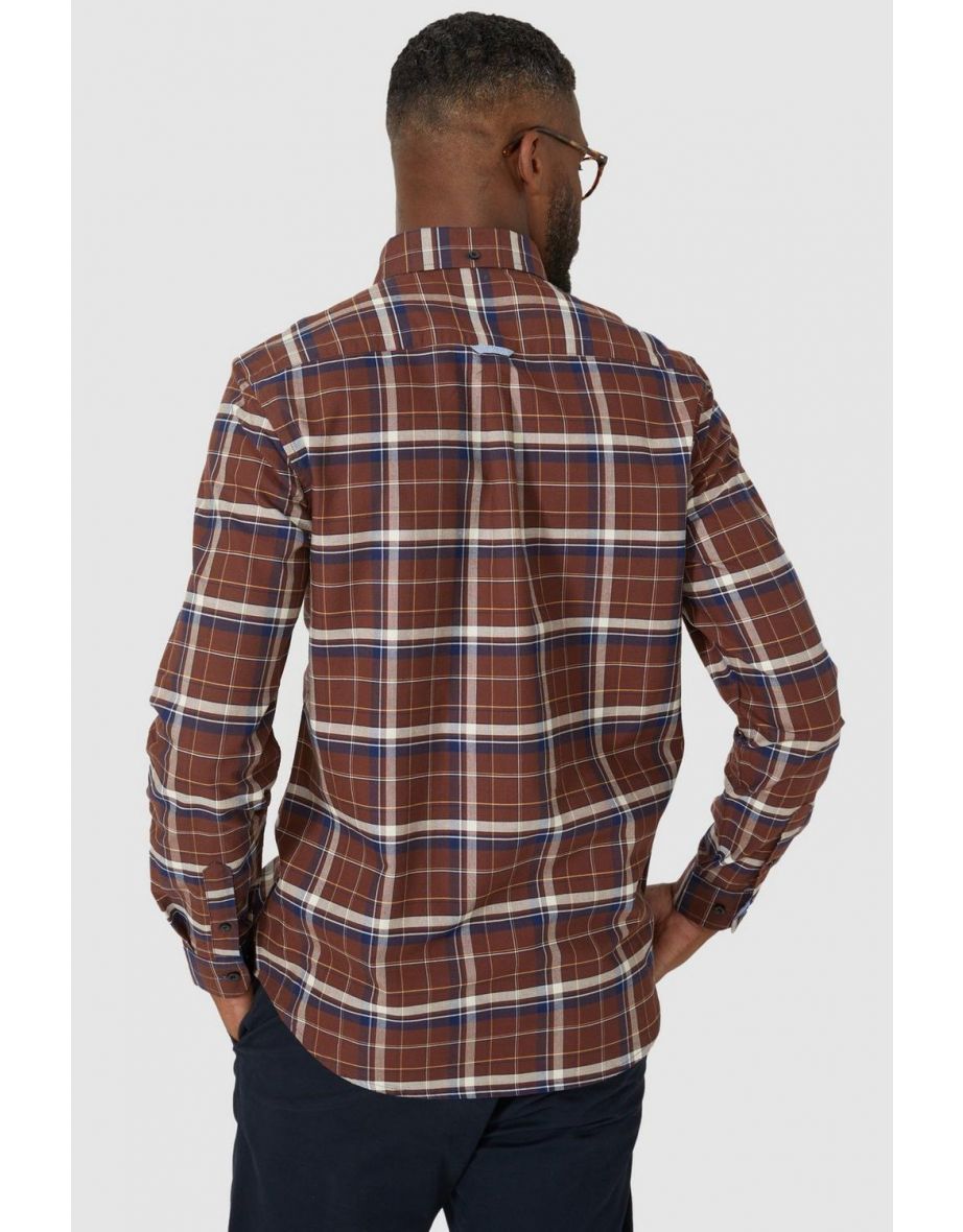 Double Check Shirt - brown - 3