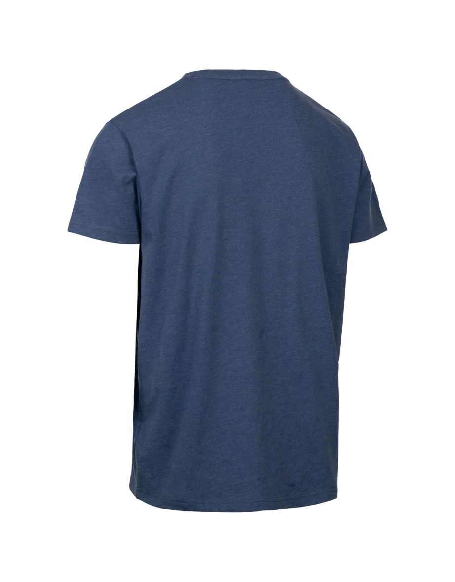 Trespass Mens Pendla Printed T-Shirt - Indigo Tone Marl - 1