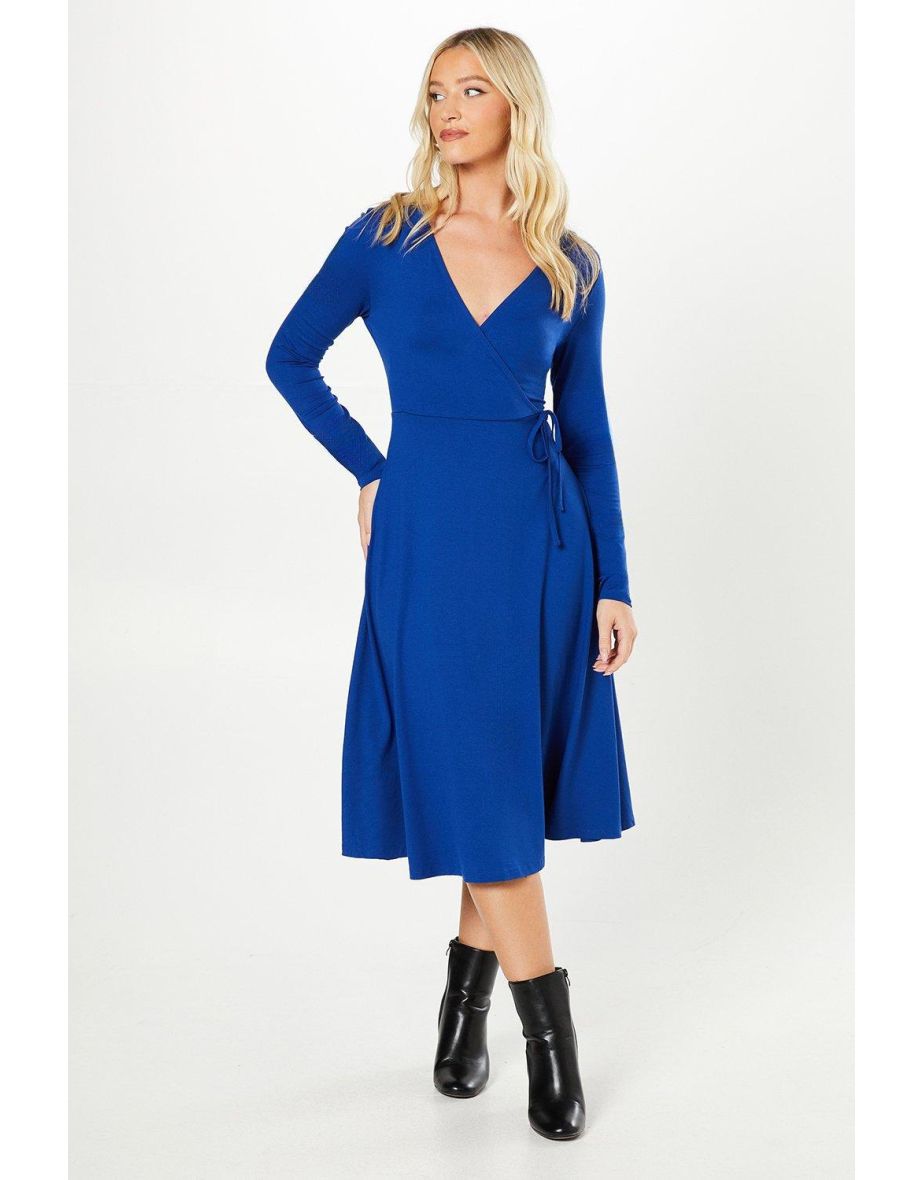 Wrap Midi Dress