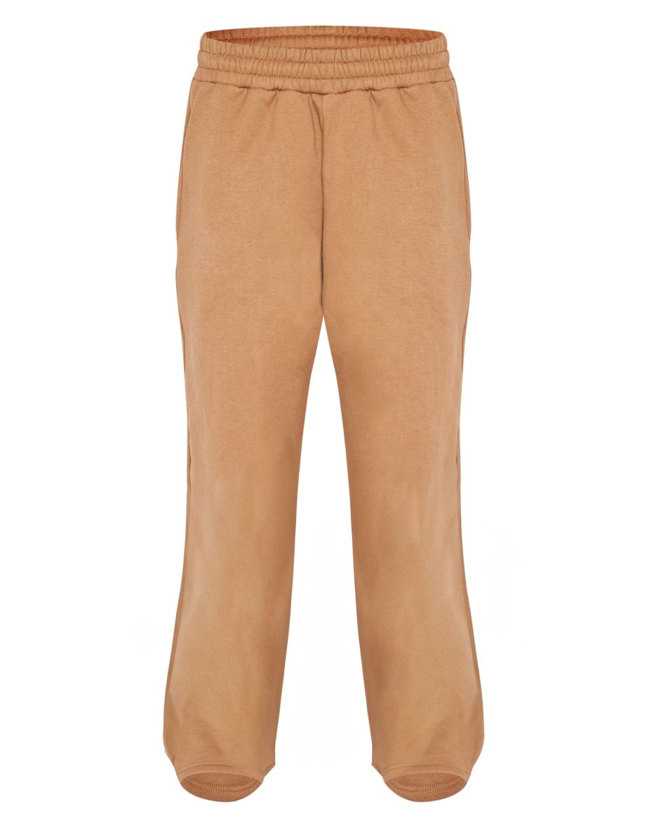 Taupe Outcast Print Wide Leg Joggers - 4