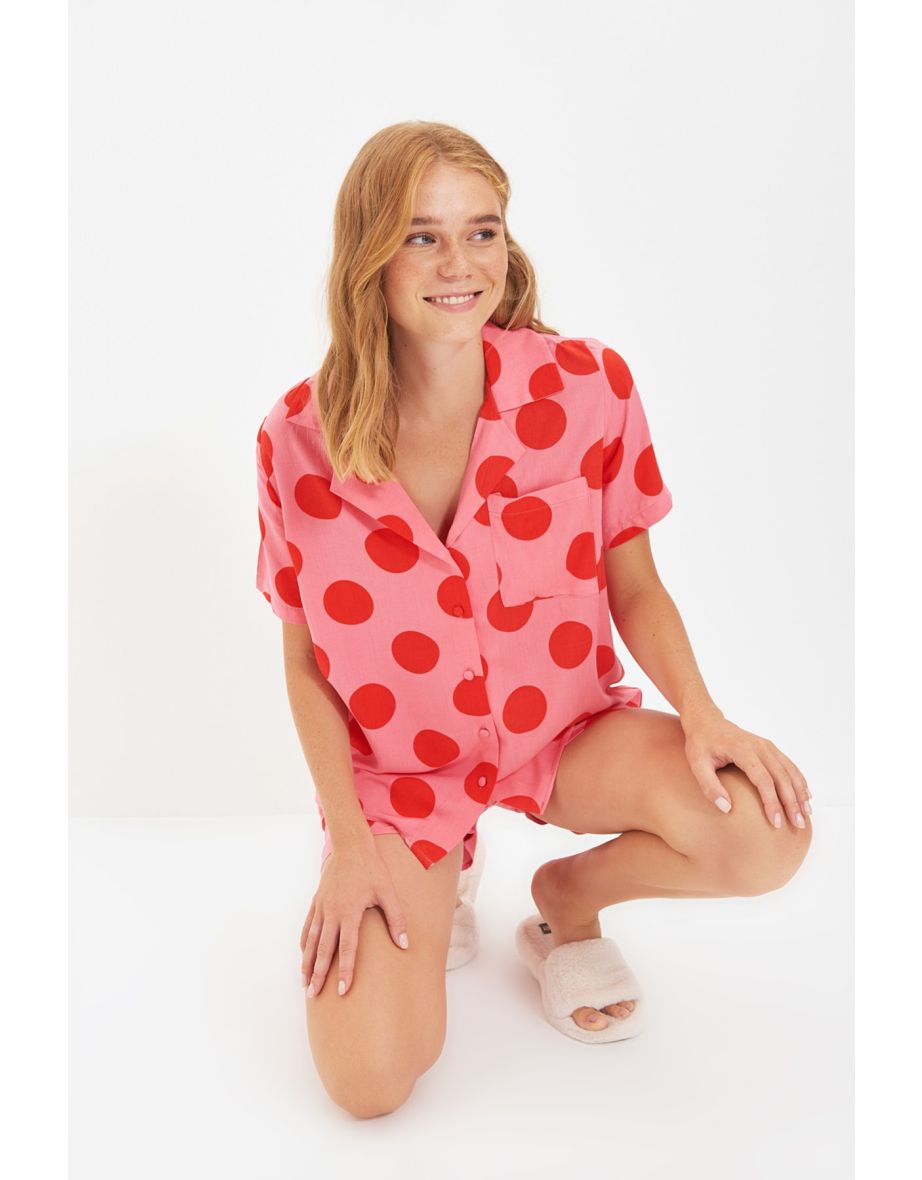 Pajama Set - Pink - Polka dot