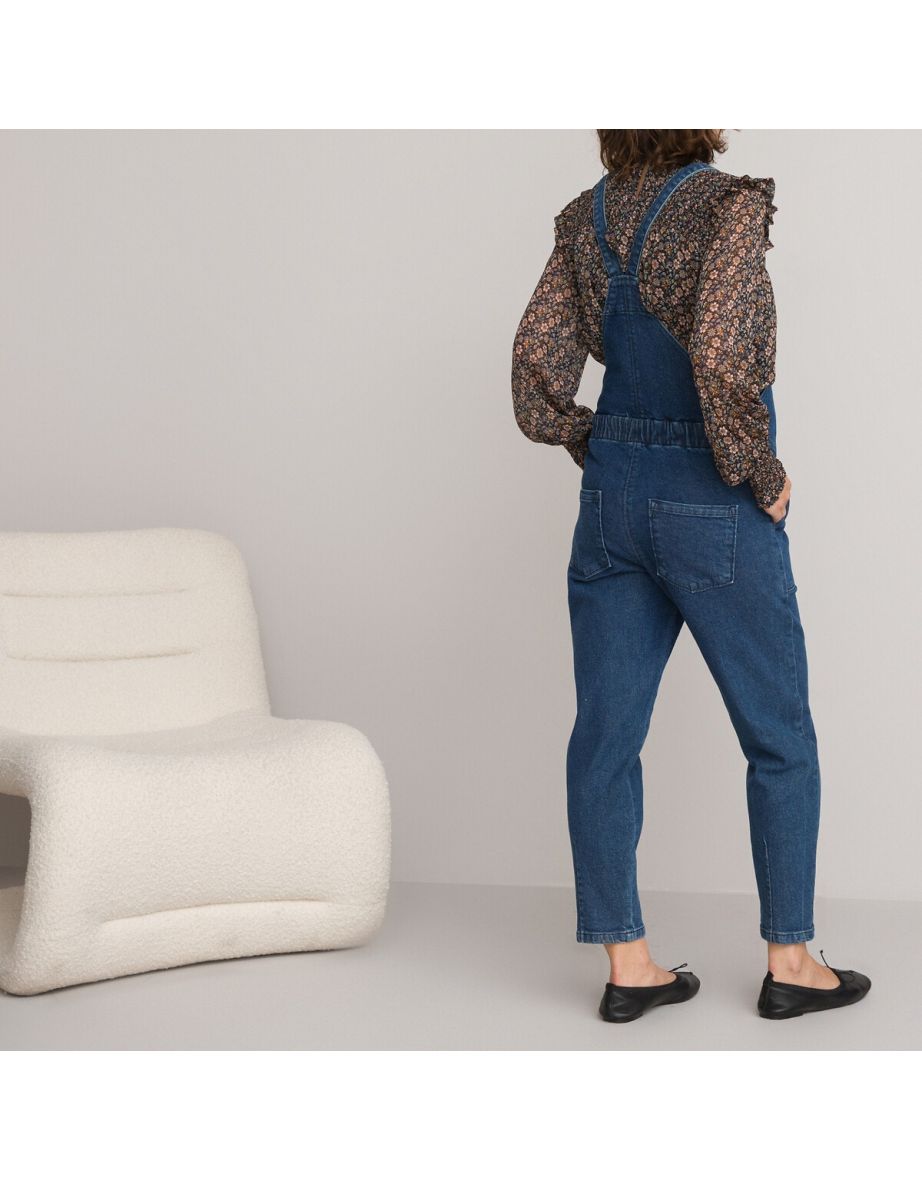 Denim Maternity Dungarees - 3