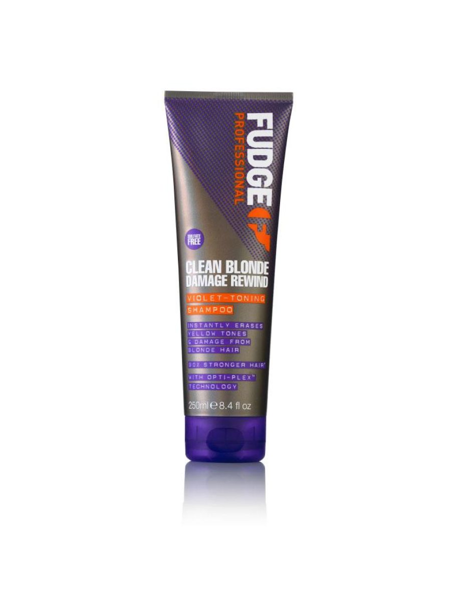 Fudge Clean Blonde Damage Rewind Purple Violet Toning & Repair Shampoo