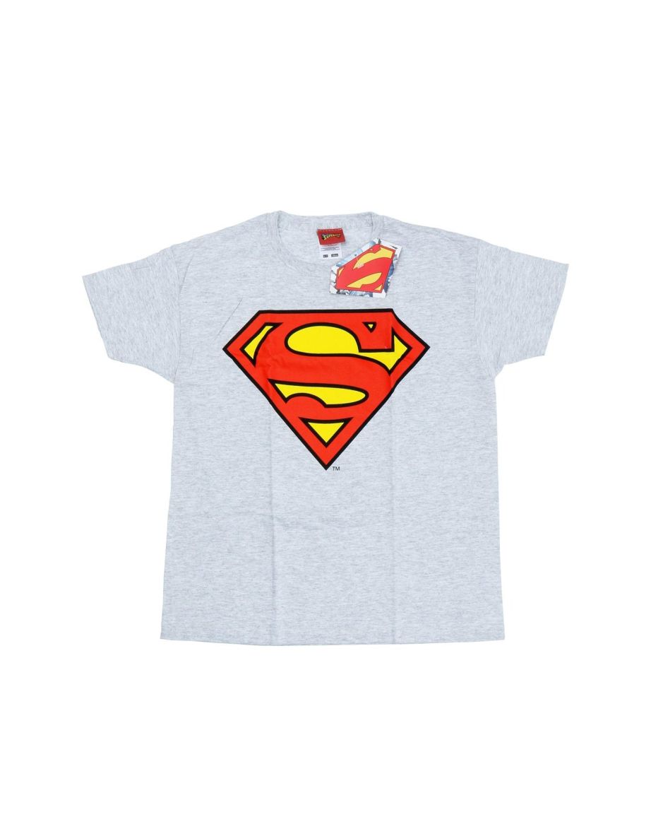 Shop DC Comics Mens Superman Logo T Shirt Heather Grey Online in Bahrain VogaCloset