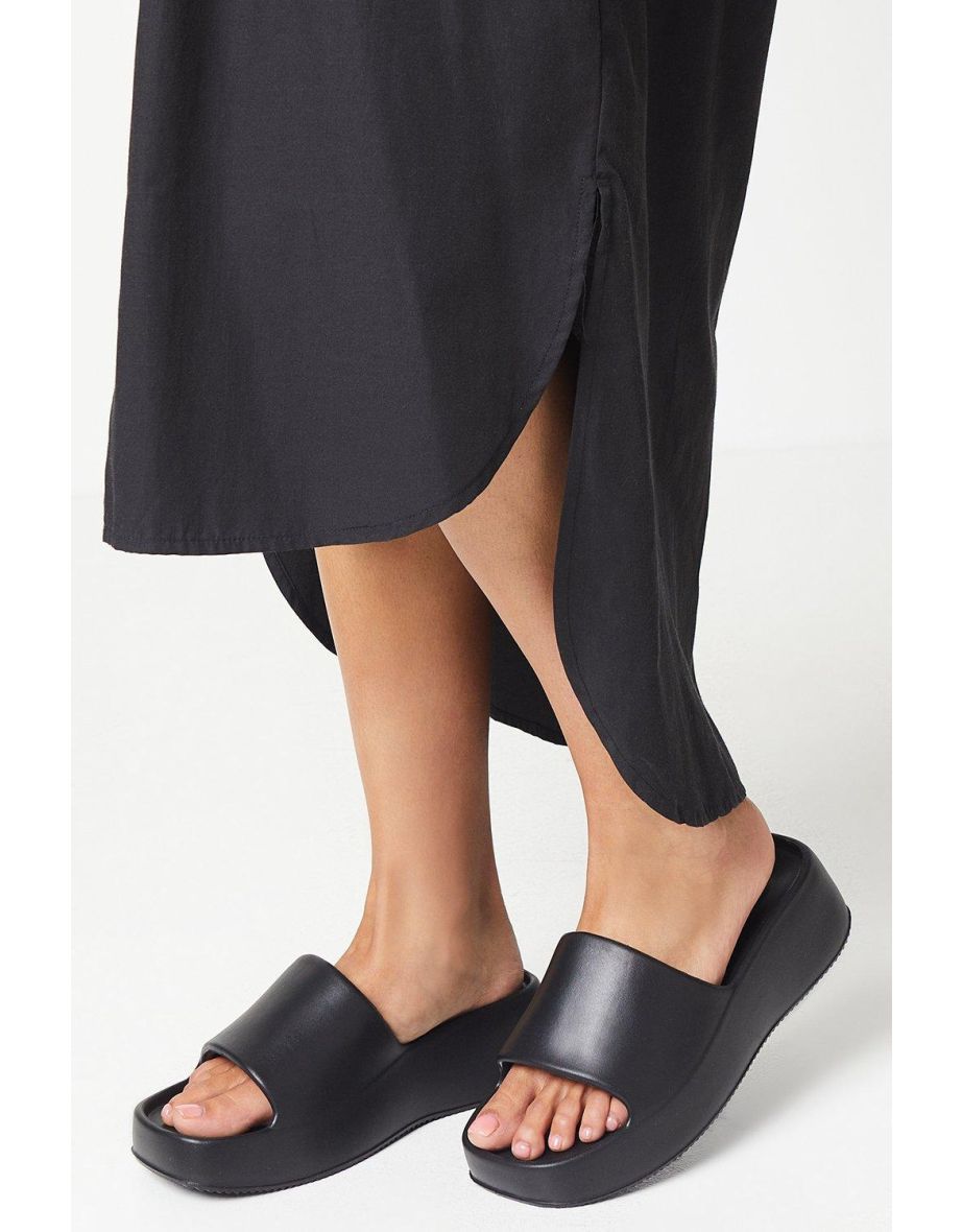 Faith: Hunter Lightweight Wedge Mule Sliders
