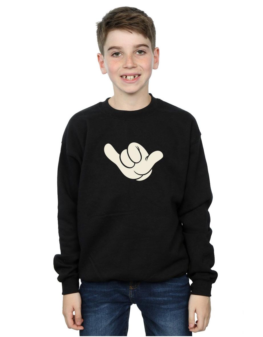 Disney Boys Mickey Mouse Skate Sweatshirt - Black