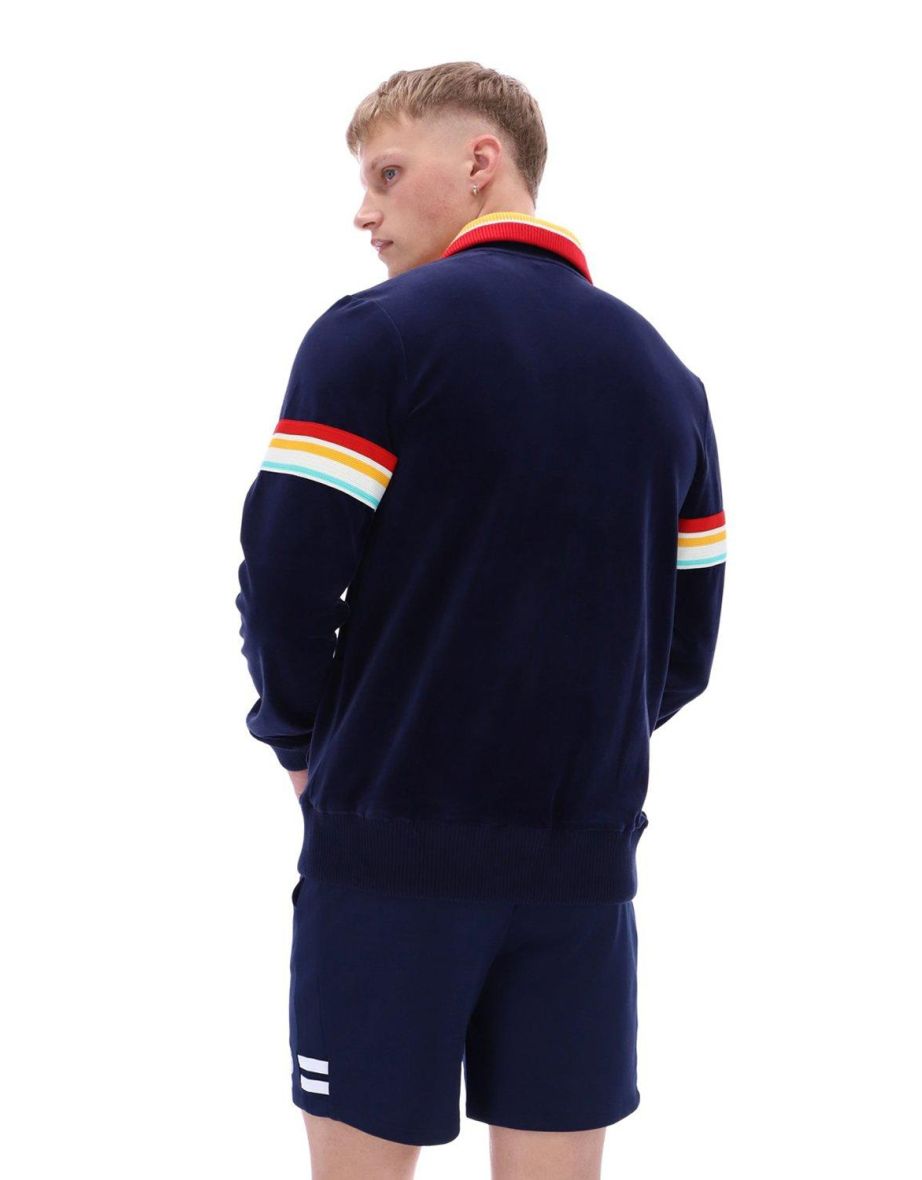 Slice Tj Velour Track Jacket Maritime Blue - 3