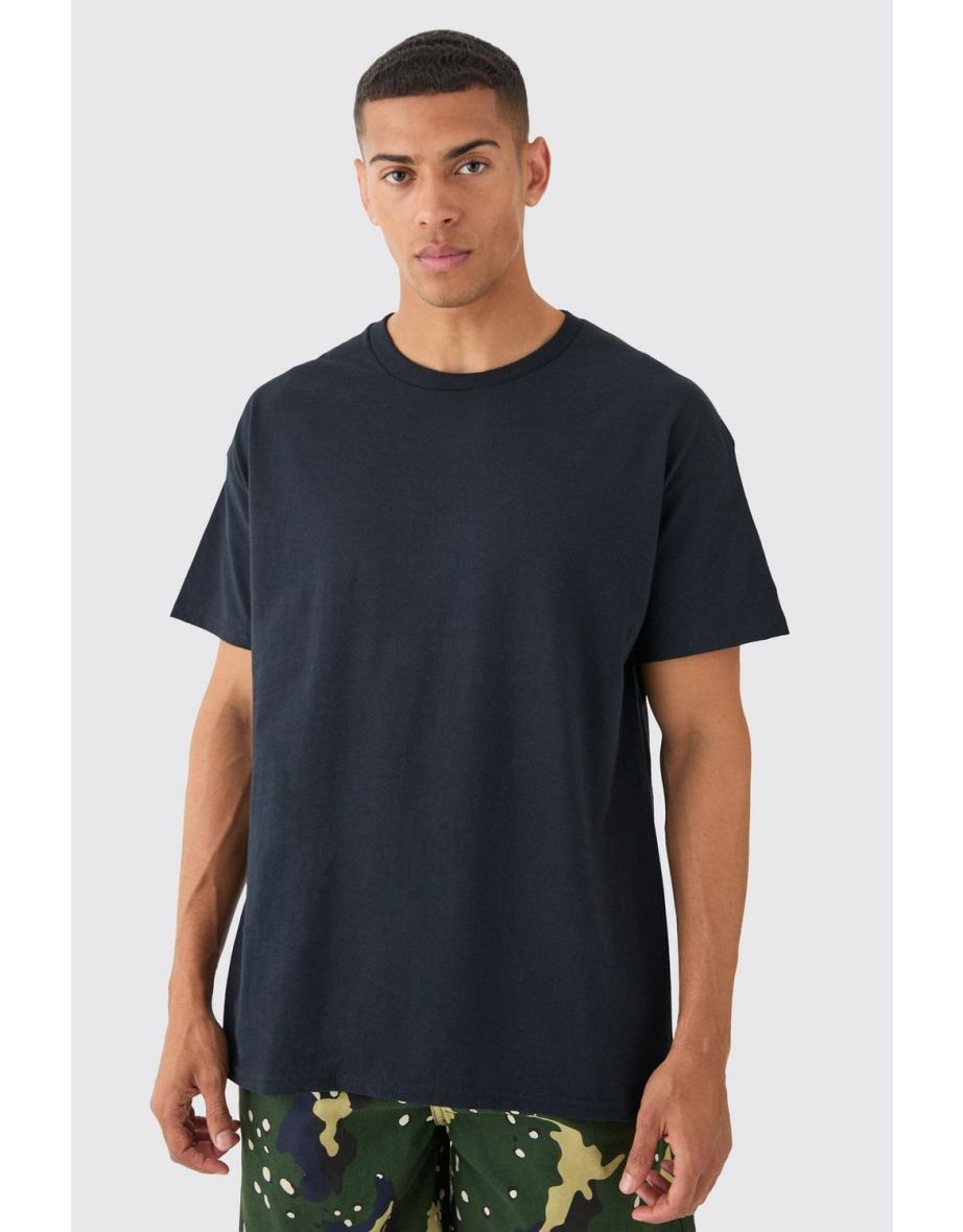 Oversized Looney Tunes Character License Back Print T-shirt - black - 2