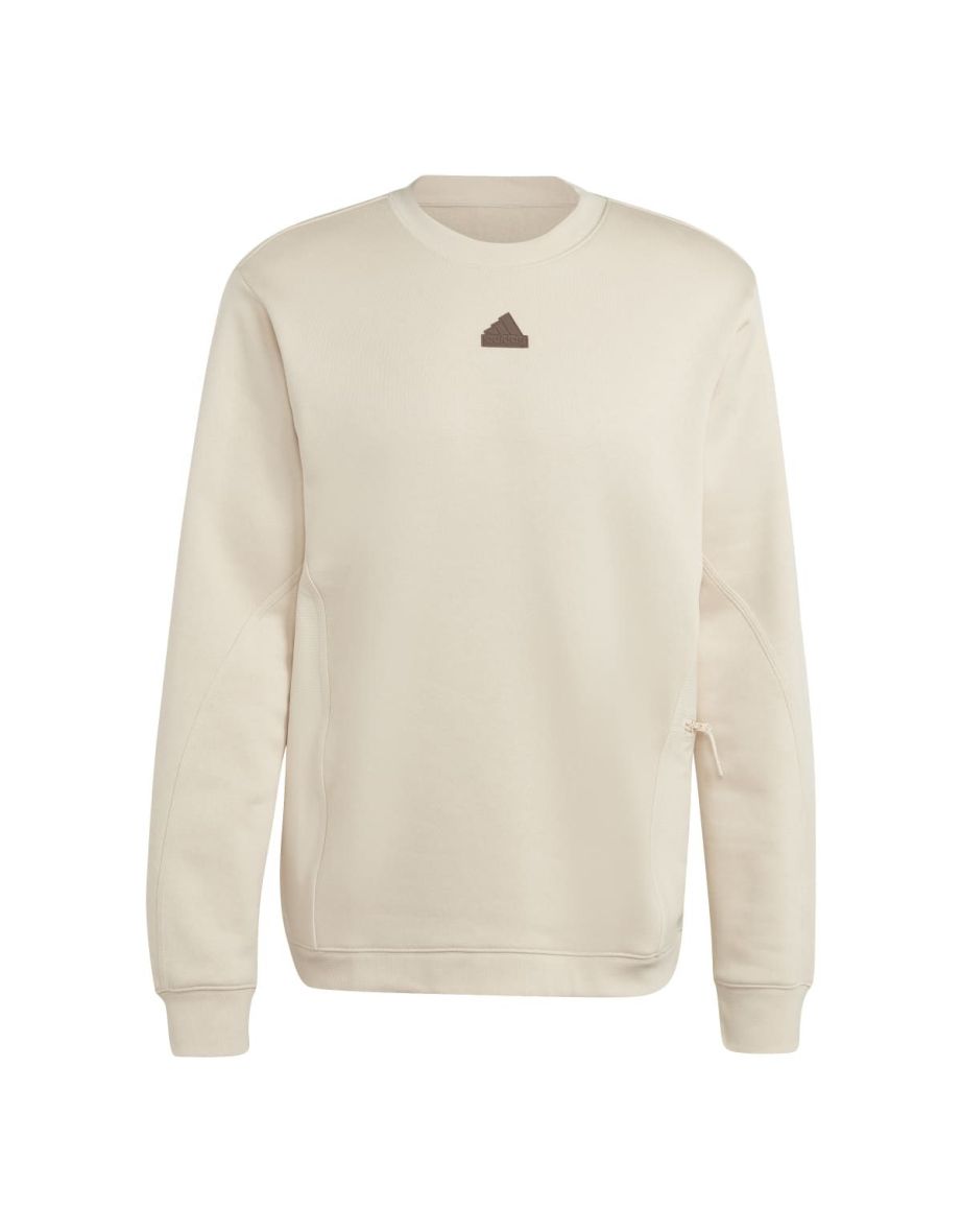 Shop Men s adidas City Escape Crewneck Sweatshirt in Cream Online in Bahrain VogaCloset