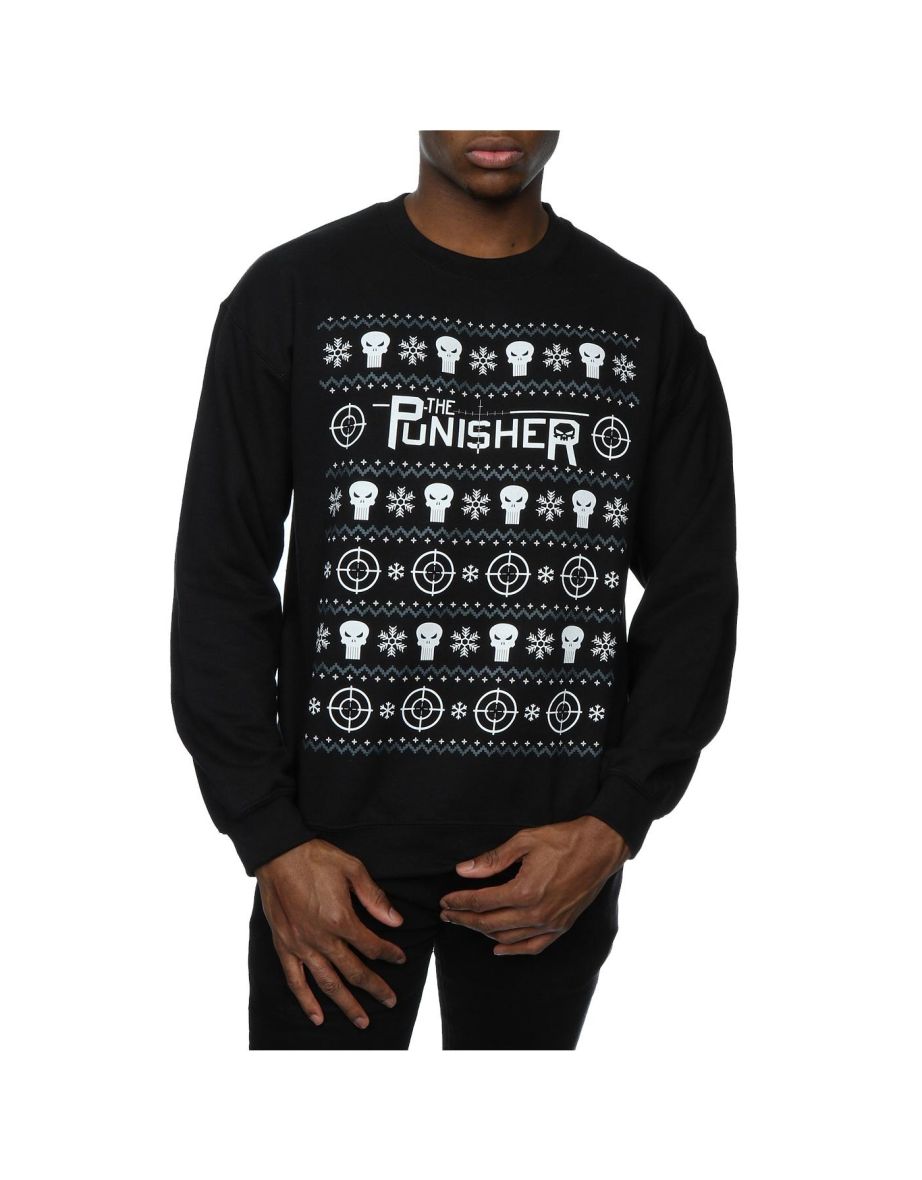 Marvel Mens Punisher   Sweatshirt - Black - 3