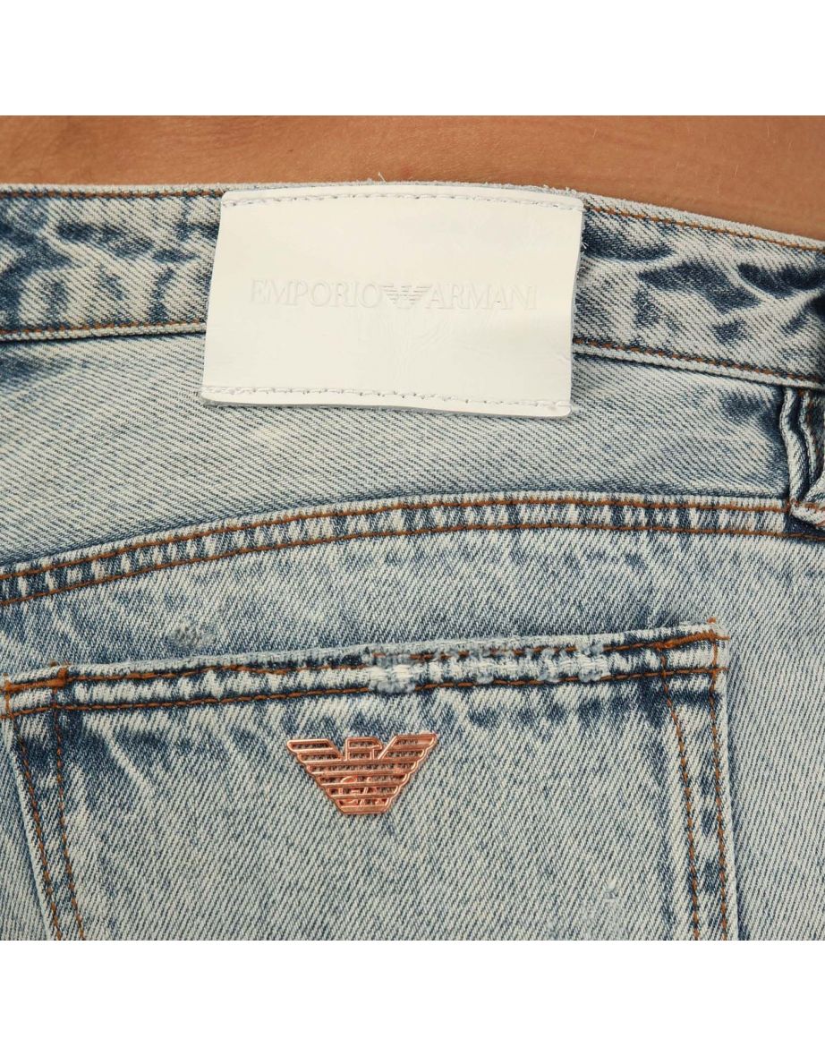 Men's Armani J75 Slim Fit Jeans in Blue - 5