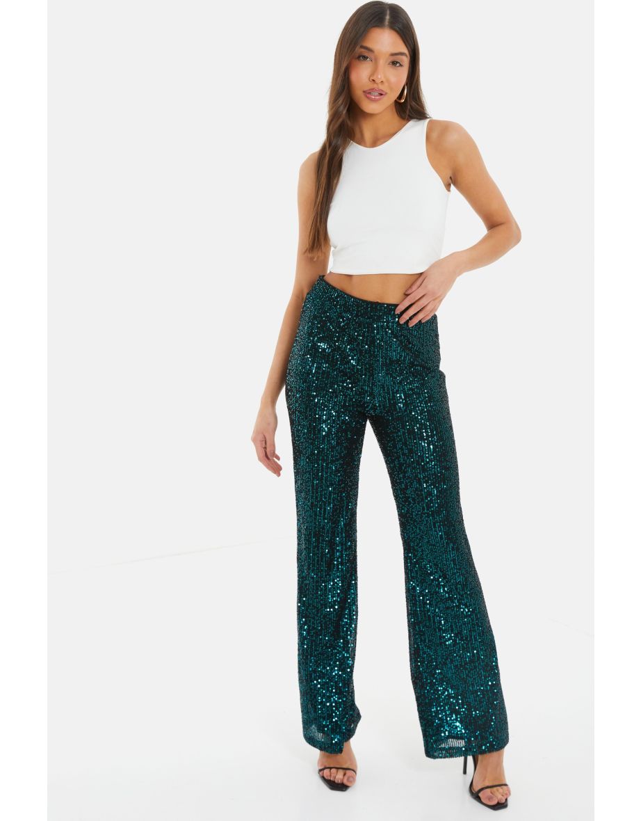 Quiz store flared trousers