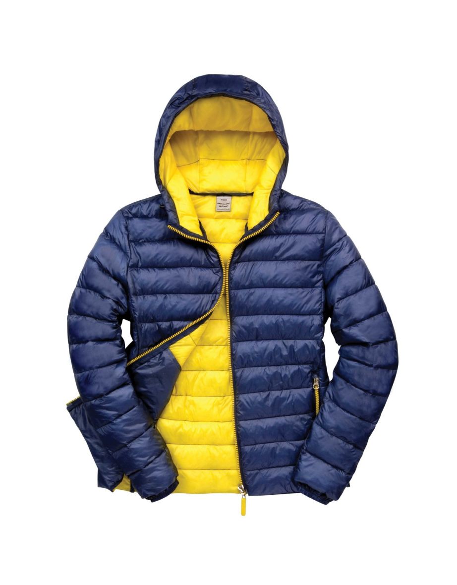 Result Urban Mens Snowbird Hooded Jacket - Navy/Yellow