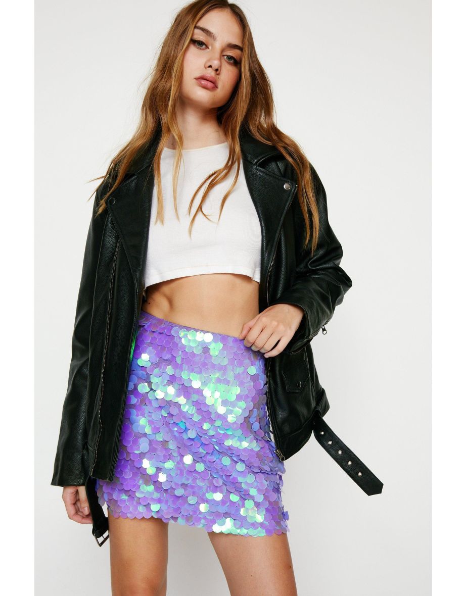 Holographic skirt quiz sale