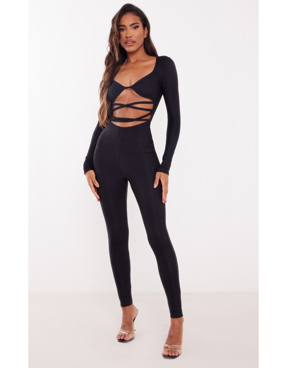 Glitter stripe jumpsuit online