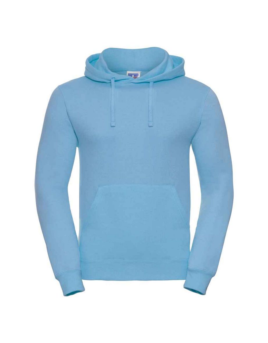 Russell Mens Plain Hoodie - Sky Blue