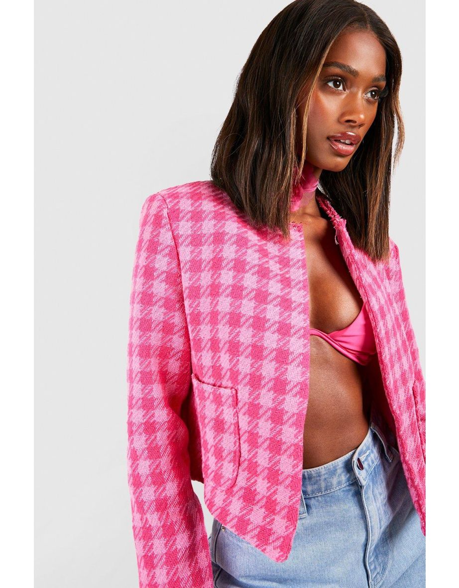 Bright Boucle Jacket - pink - 3