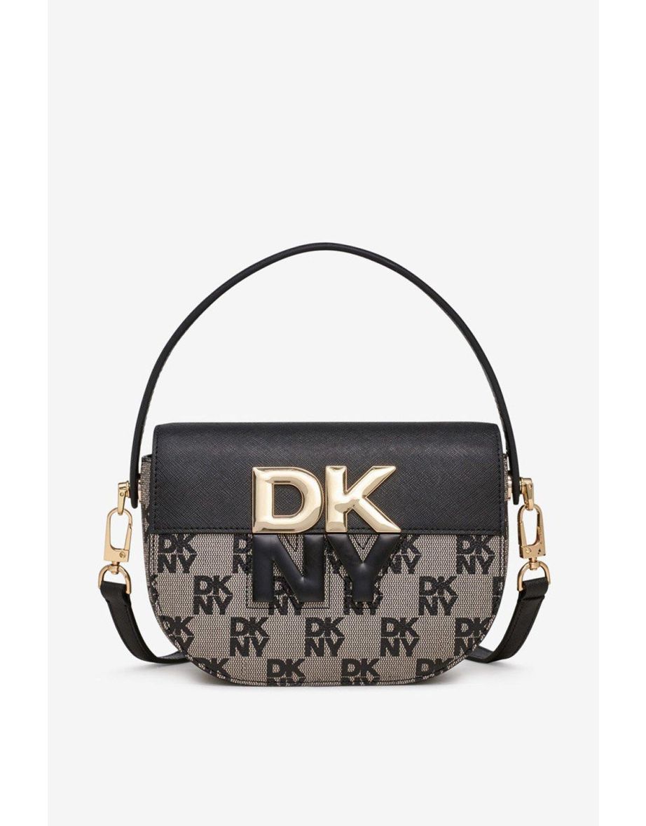 Echo Small Flap Crossbody Logo Chino Cappuccino