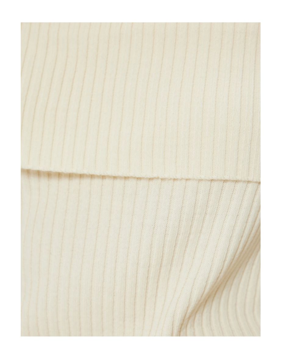 Madonna Collar Sweater Knitwear Basic Textured - 5