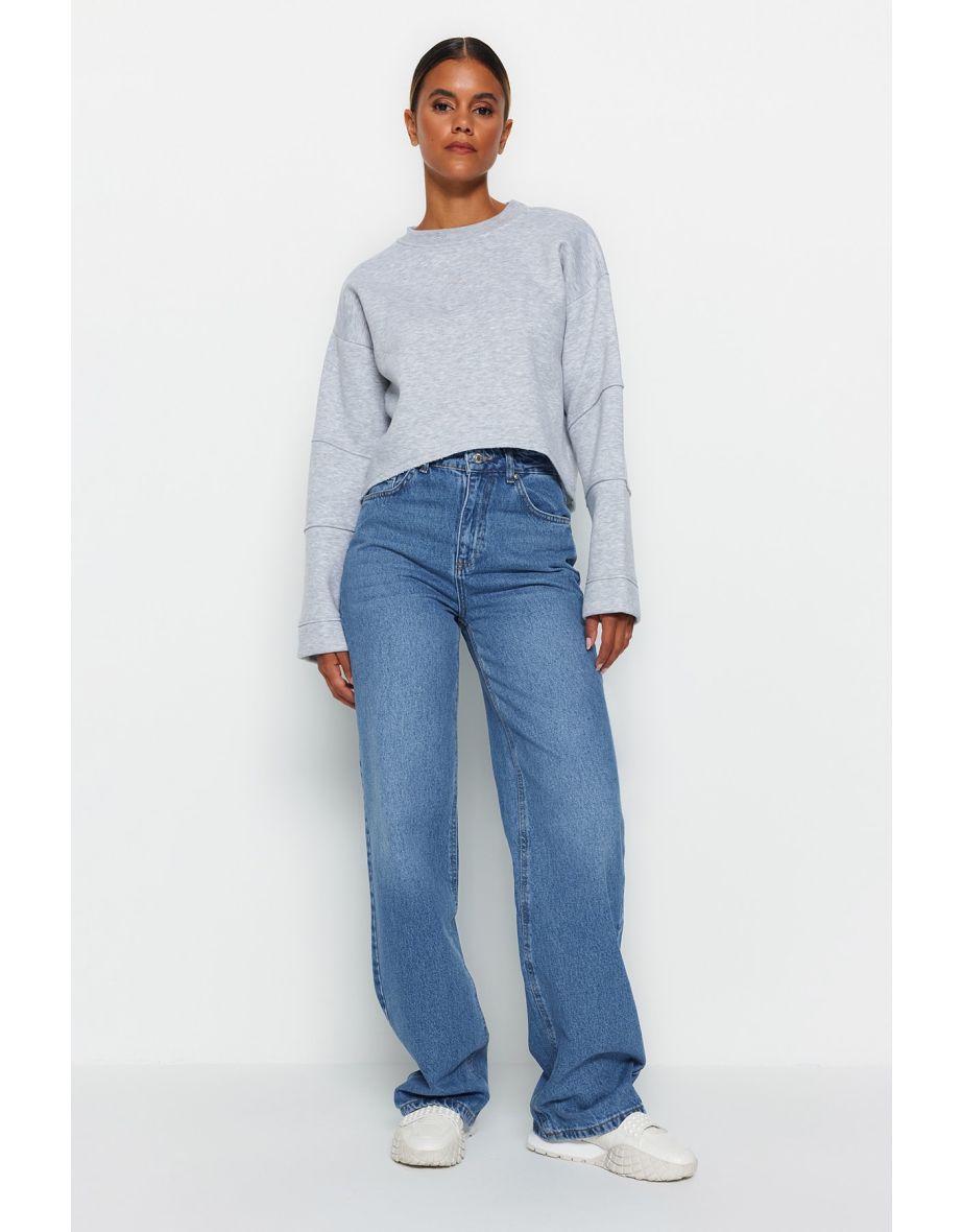 Jeans - Blue - Wide leg