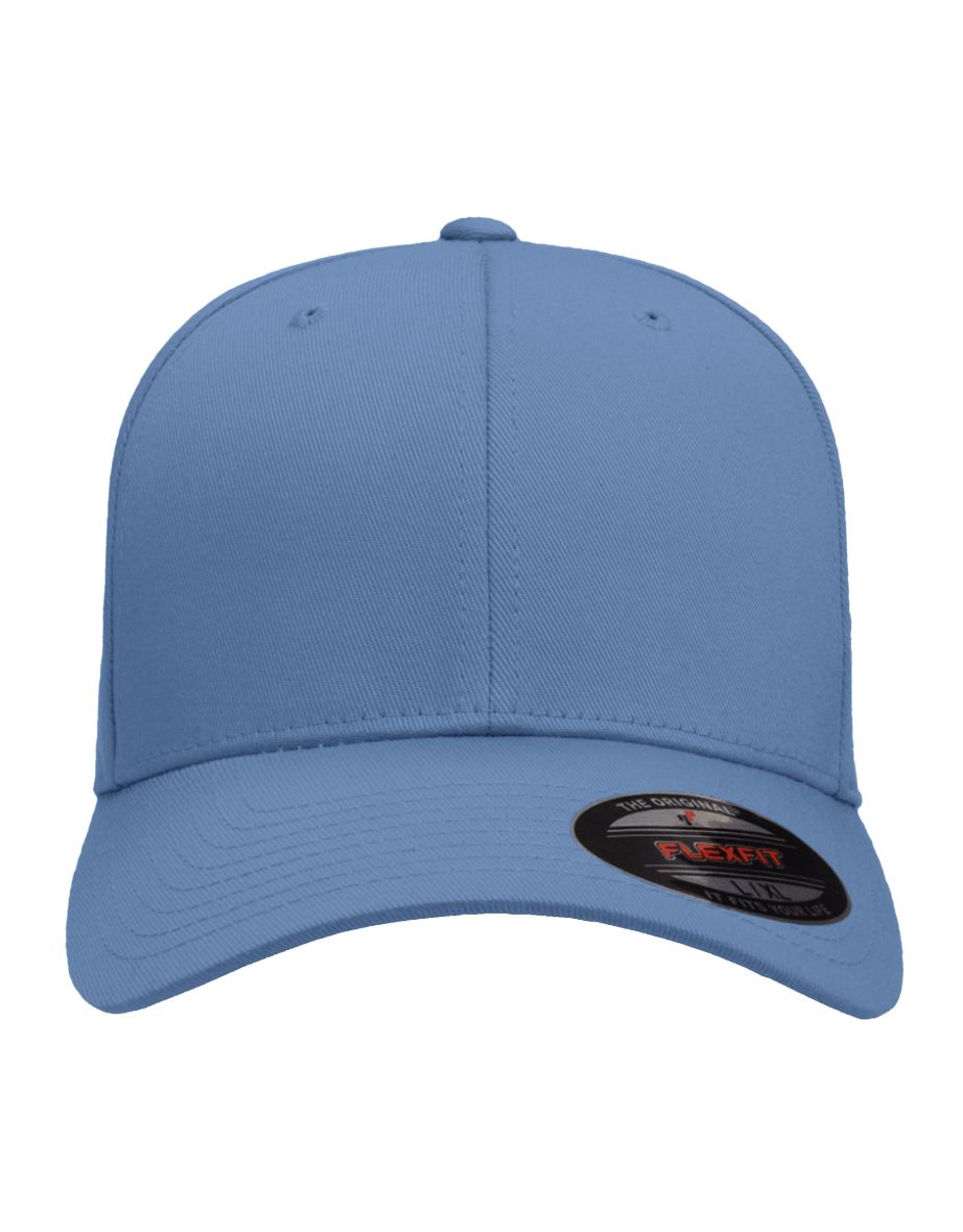 Yupoong Mens Flexfit Fitted Baseball Cap - Slate Blue - 2