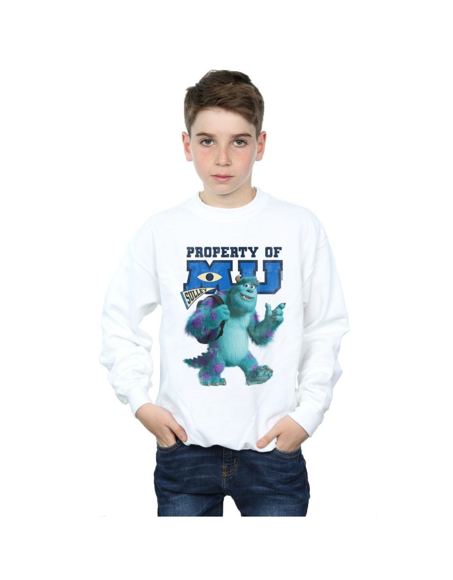 Disney Boys Monsters University Property Of MU Sulley Sweatshirt - White