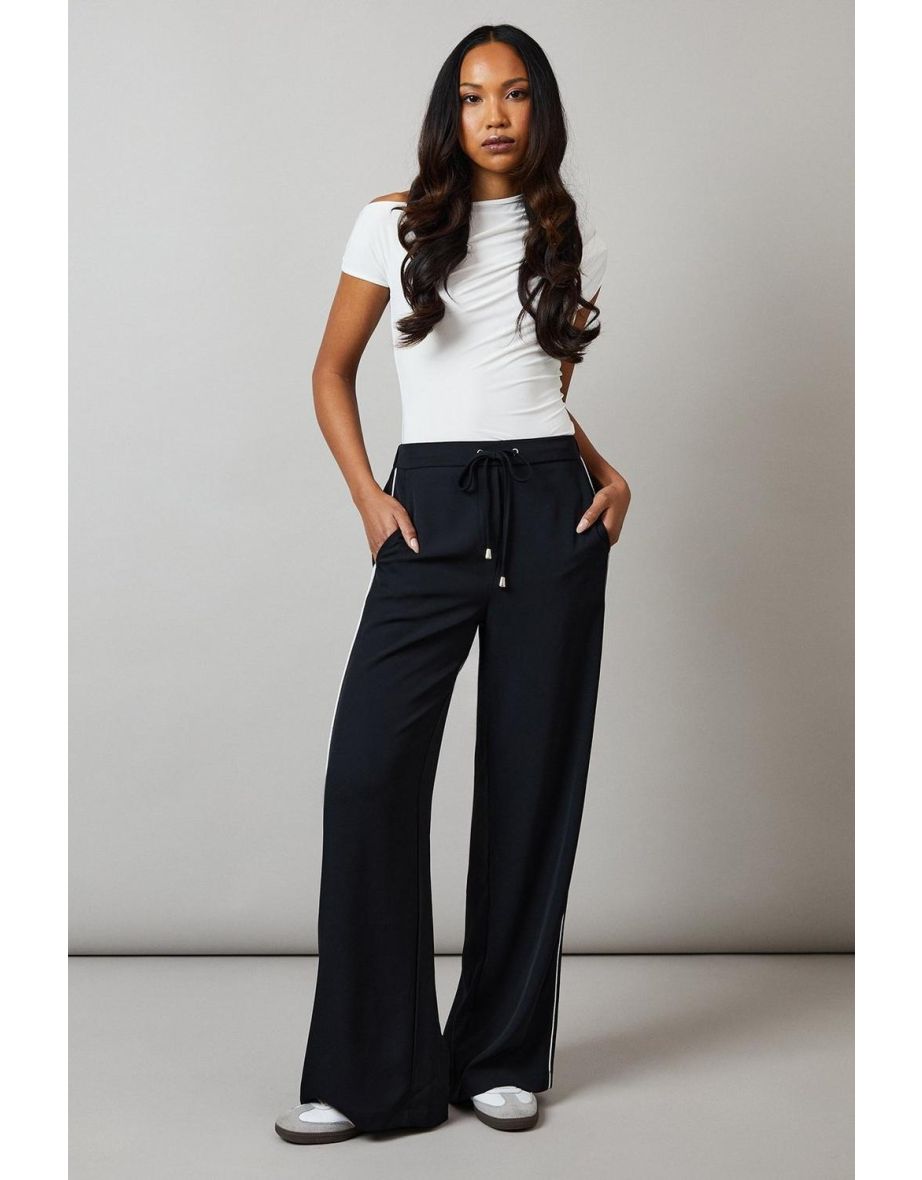 Side Stripe Wide Leg Joggers