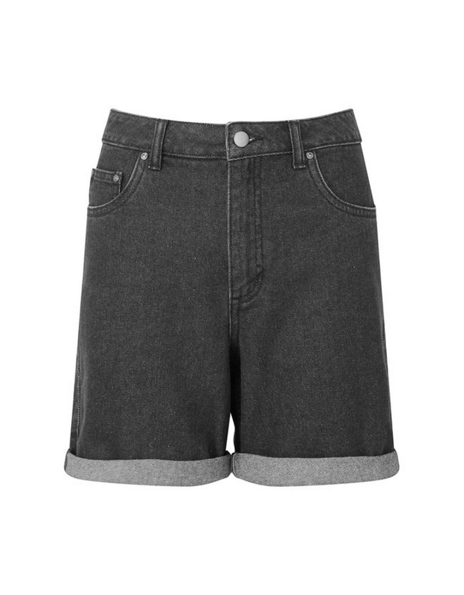 Wombat Womens/Ladies Denim Shorts - Black