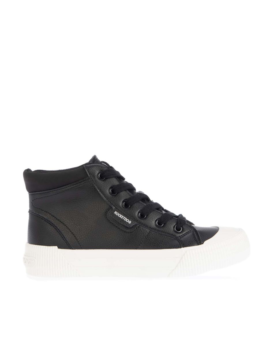 Women's Rocket Dog Cheery High Top Trainers in Black