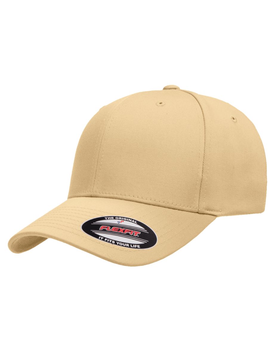 Yupoong Mens Flexfit Fitted Baseball Cap - Curry