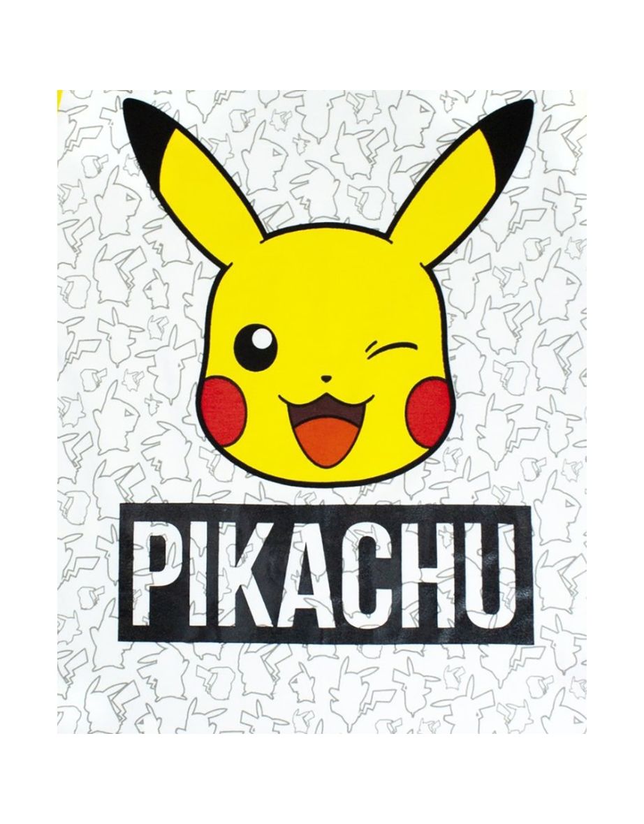 Pokemon Boys Pikachu Face Short Pyjamas Set - Marl Grey/Yellow - 1