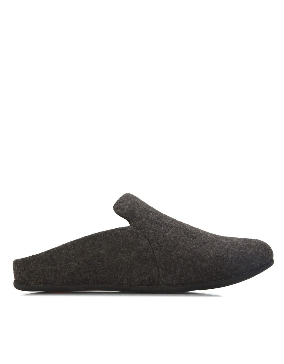 Women's Fit Flop Chrissie II Haus e01 Felt Slippers in Black