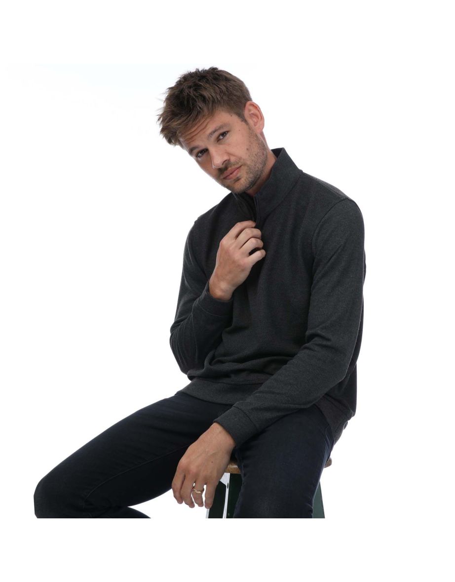 Men's Ted Baker Bits Textured Funnel Neck Sweater in Grey - 3