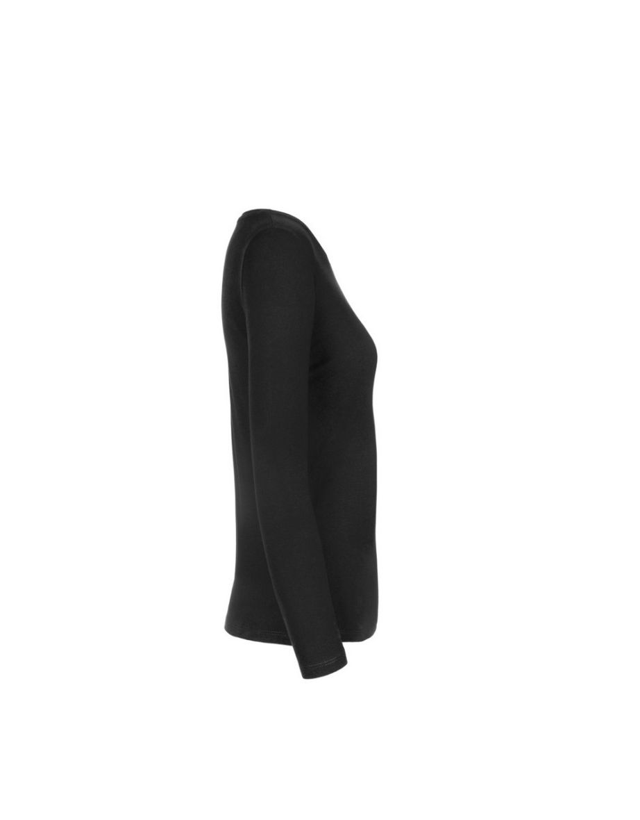 B&C Womens/Ladies #E190 LSL Top - Black - 2