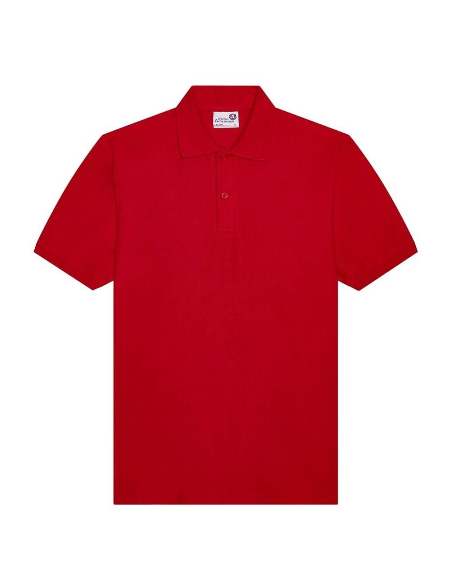 Awdis Boys Academy Pique Polo Shirt - Red