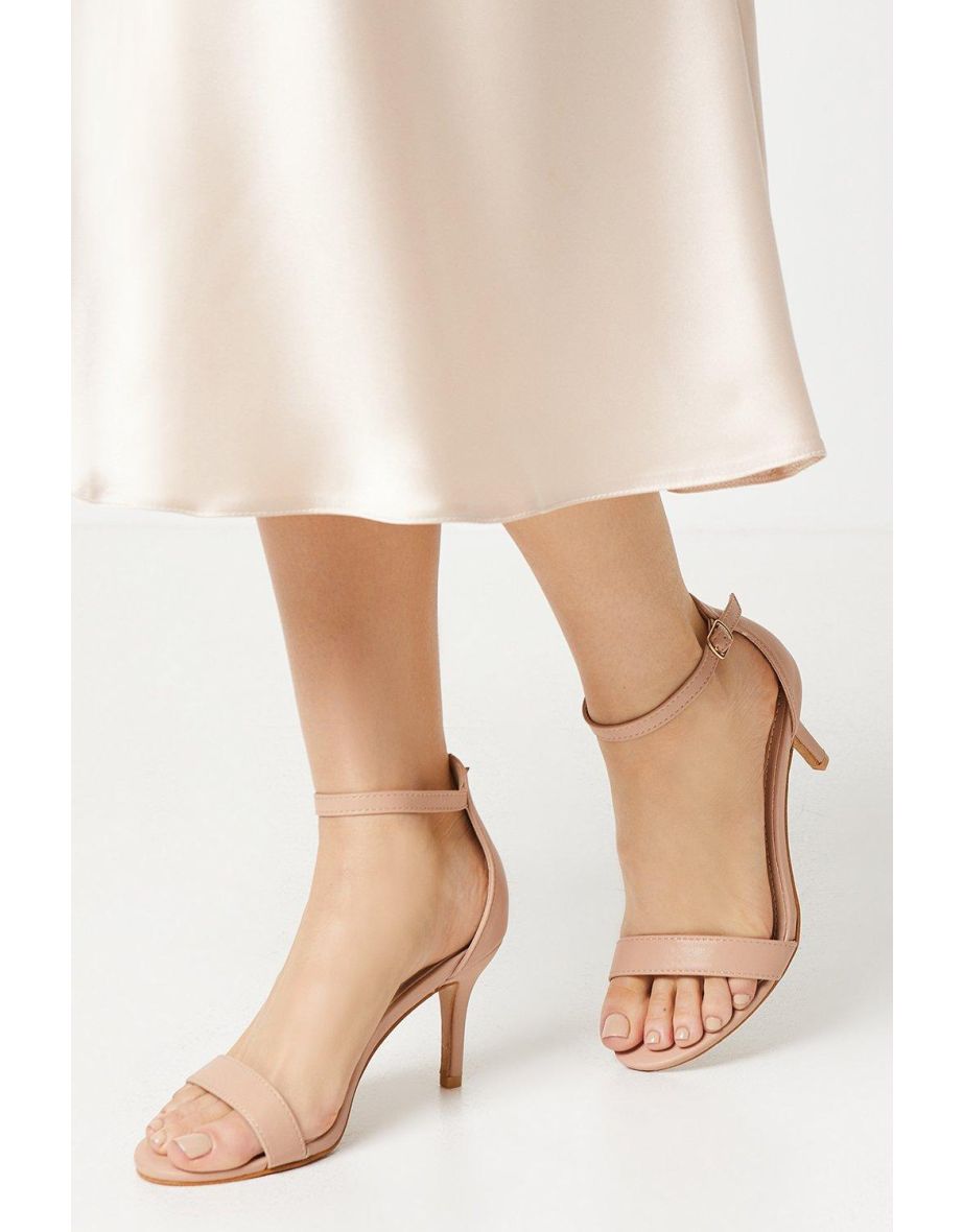 Tasha Low Stiletto Barely There Heeled Sandals