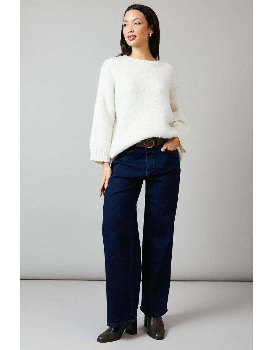 Low Tie Back Slouchy Jumper - 3