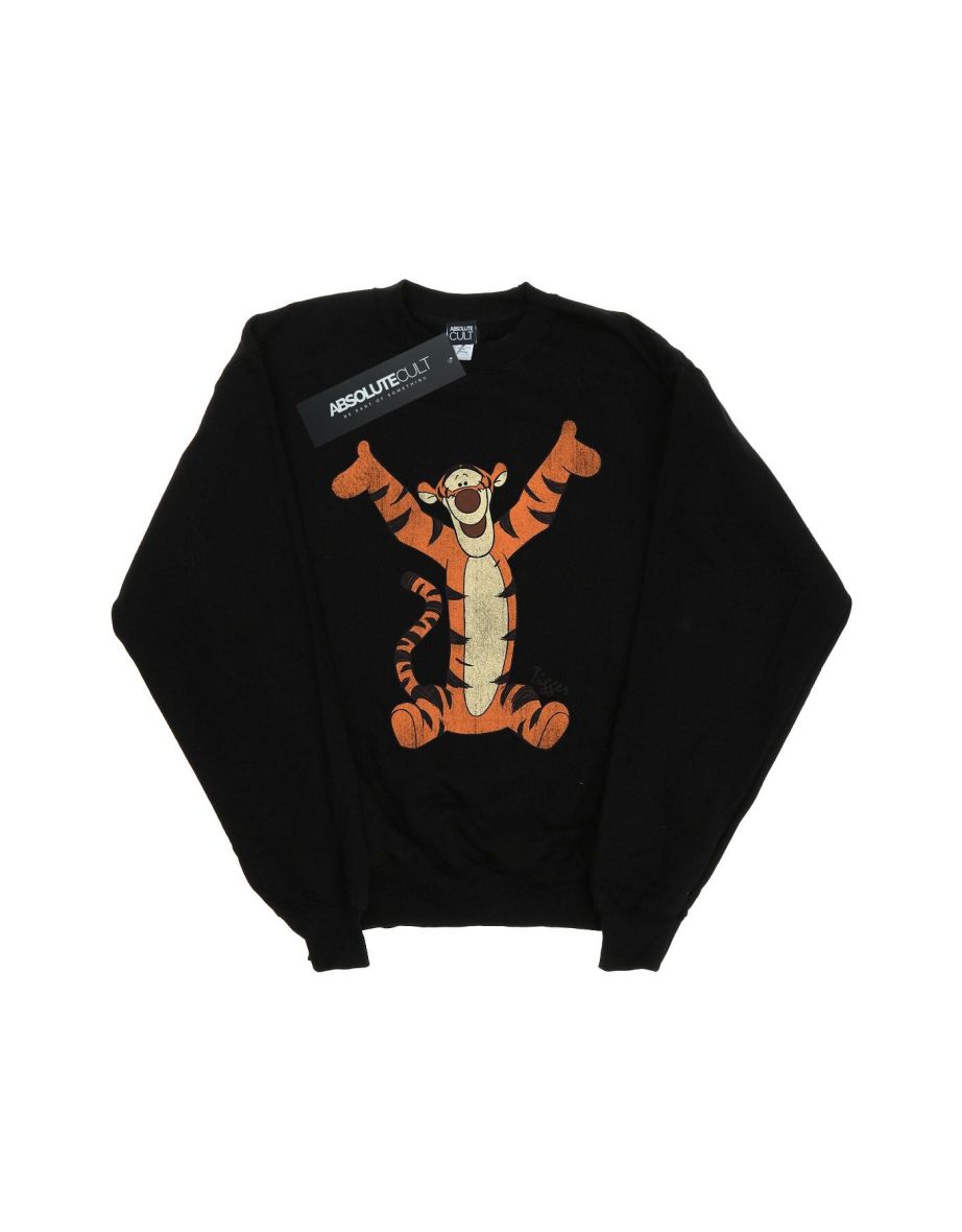 Winnie the Pooh Girls Classic Tigger Sweatshirt - Black
