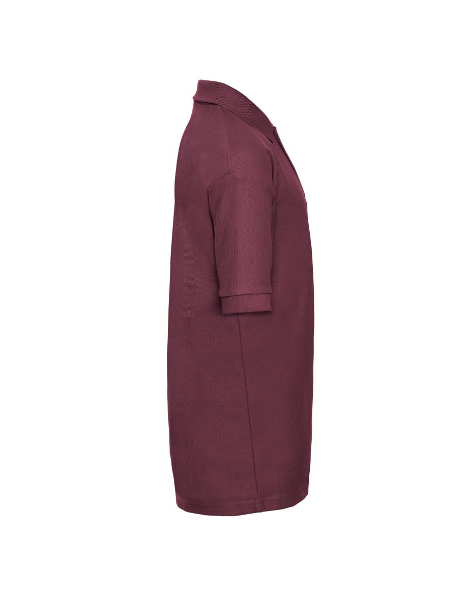 Russell Childrens/Kids Pique Polo Shirt - Burgundy - 2
