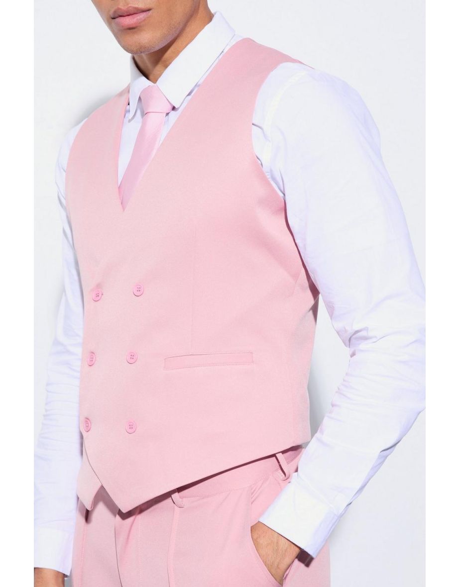 Slim Waistcoat - dusty pink - 2