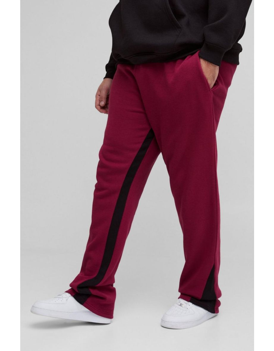 Plus Stacked Fit Gusset Jogger - red