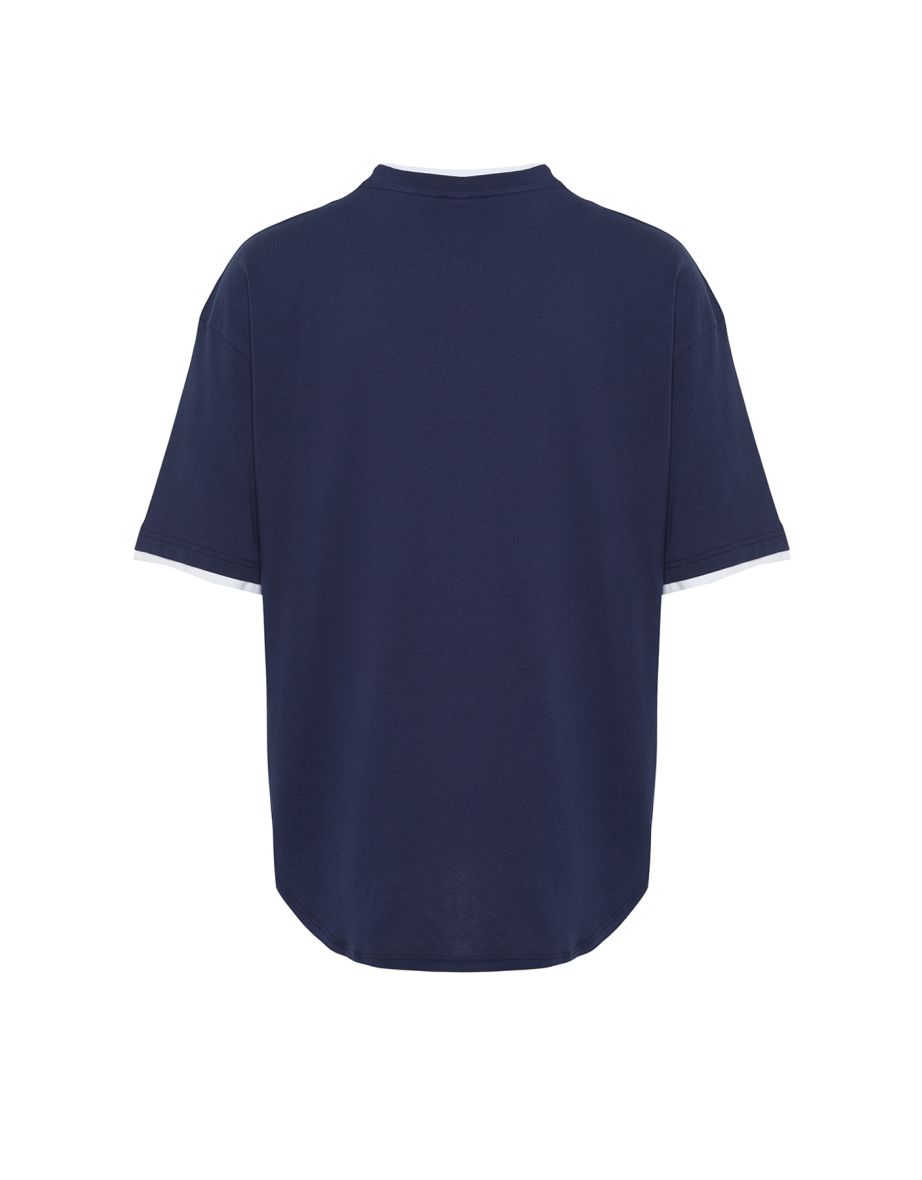 T-Shirt - Navy blue - Oversize - 7