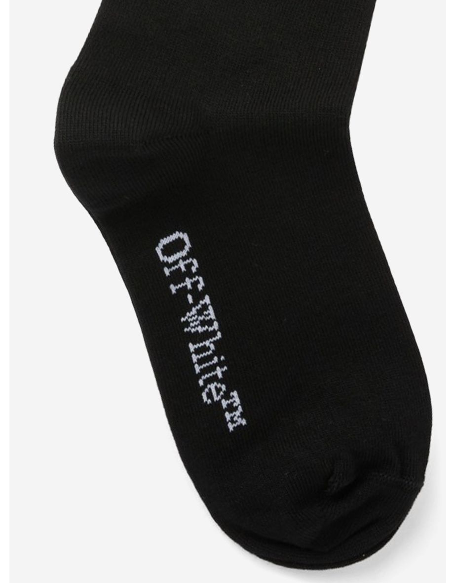 Off-White Kids Arrow Mid High Socks in Black - 2