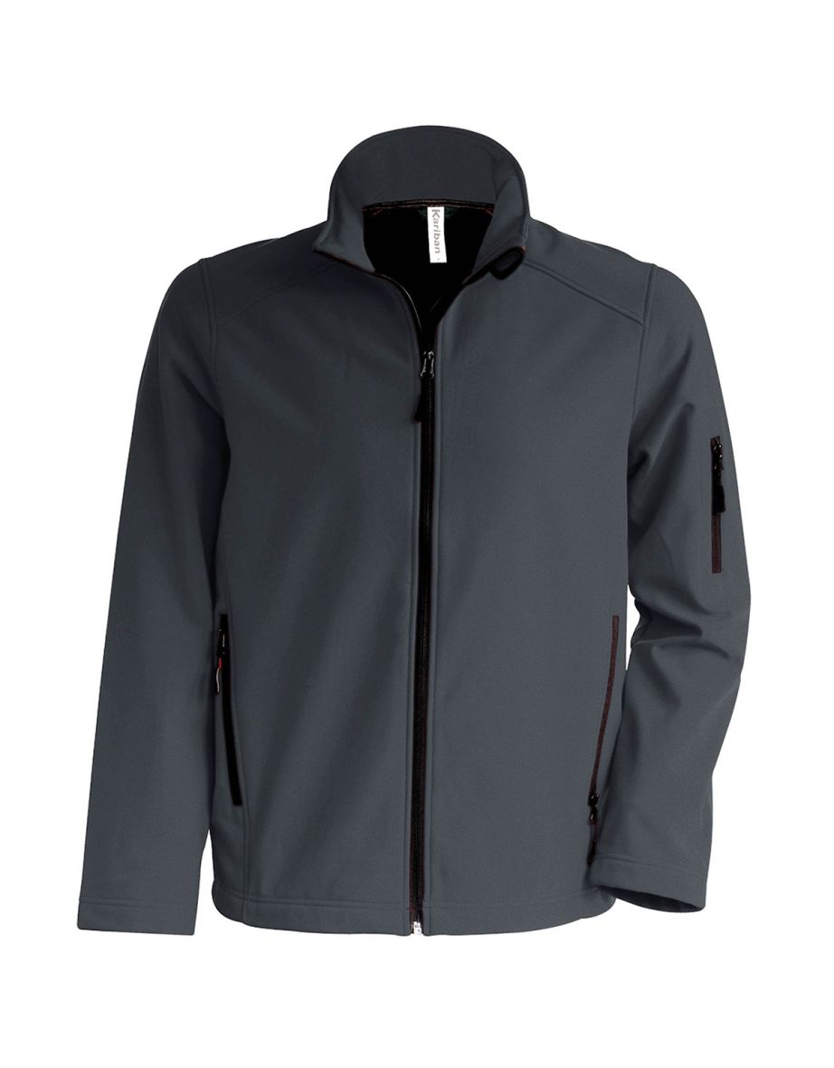 Kariban Mens Contemporary Softshell 3 Layer Performance Jacket - Titanium - 1