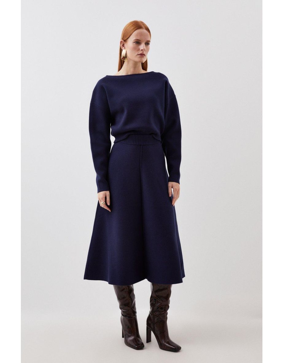 Knit midi outlet skirt co ord